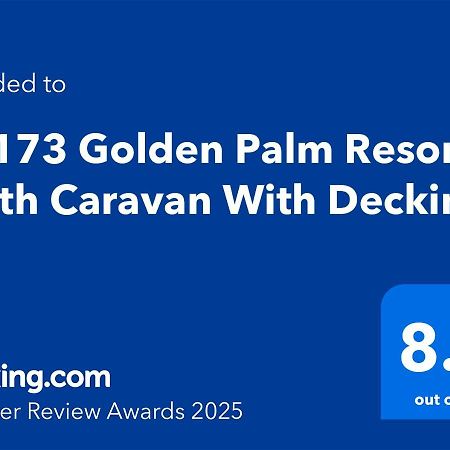 Pg173 Golden Palm Resort 6 Berth Caravan With Decking Chapel Saint Leonards Kültér fotó